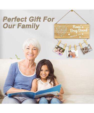 Nanas Brag Board Grandma Gifts Picture Frame | Mother's Day & Christmas Gift from Grandchildren | Birthday & Thanksgiving Present for Grandma Nana - Buy Online on GoSupps.com