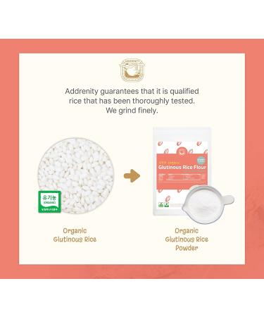 Organic Glutinous Rice Powder 8oz - Suitable for 4+ Months | 100% Korean Sticky Rice/Sweet Rice | Premium Quality - Buy Online on GoSupps.com