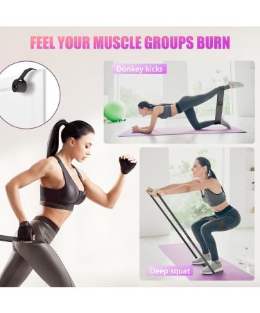 Hurdilen Exercise Loop Bands Resistance Bands Set with 3 Resistance Levels of Workout Bands and Carrying Case and Workout Manual Support for Gym Pilates Yoga Crossfit Muscle Building etc. (Black Grey Light Grey) - Buy Online on GoSupps.com