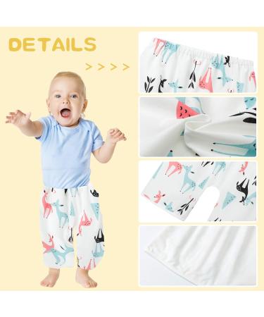 Baby Toilet Training Pants | Waterproof Reusable Cotton Diaper Skirt | Cute Cartoon Fawn Design | Kids 2-in-1 Skort Pants | Low Waist | M Size - Buy Online on GoSupps.com