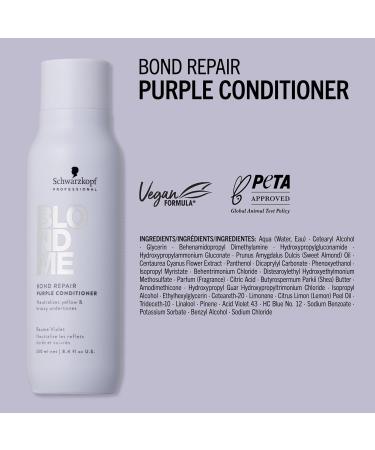 Schwarzkopf Professional BLONDME Bond Repair Purple Conditioner Apr s Shampooing Neutraliser Sous Tons Jaunes Cheveux Color s claircis D color s Profond ment Nourrissant Et D m lant 250 ml - Buy Online on GoSupps.com