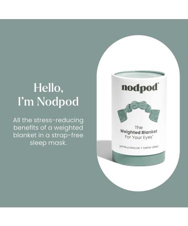 Nodpod Gentle Pressure Sleep Mask | Patented Light Blocking Design for Sleeping, Travel & Relaxation | Sage Eye Pillow, Machine Washable & BPA-Free - Buy Online on GoSupps.com