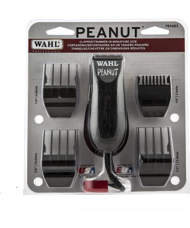 Wahl Professional Peanut Clipper & Trimmer (Black) - Precision Hair Cutting & Fading for Men Barbers & Stylists - 4 Guides Included Easy to Use International Shipping Available - Buy Online on GoSupps.com
