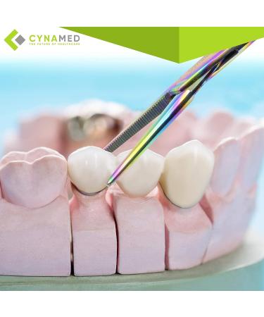 Cynamed Set of 2 Rainbow Stainless Steel Hemostat Forceps - 5 inch Small Pliers - Buy Online on GoSupps.com