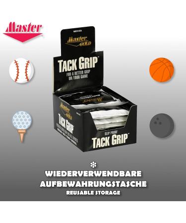 Emax Master Gold Tack Grip - Rosin Bag Powder for Ultimate Sports Grip | Hand Conditioner for Bowling Golf Darts Basketball Handball - Anti-Slip Solution - 1 Bag - Buy Online on GoSupps.com