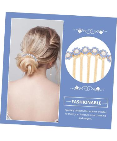 Housoutil Hair Side Comb Decorative Hair Combs Hair Combs for Women Accessories Bridal Hair Accessories Girl Vintage Hair Accessories Hair Pin Imitation Pearls Rhinestones Miss Hair Piece - Buy Online on GoSupps.com