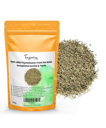 Tazarin LTD 250g Wild Thyme/Zaatar - Dried Thyme - Exceptional Aroma & Taste - 100% Natural Pure and Additive-Free - Tazarin Ltd
