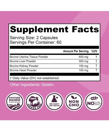 Left Coast Performance Beef Organ Supplement for Women + Organic Beef Liver Capsules - Organic Nutrient Dense Superfood for Overall Energy Health & Wellness - No Fillers Freeze Dried Supplements - Buy Online on GoSupps.com