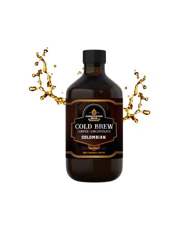 Decaf Colombian Coffee Concentrate, Unsweetened Cold Brew & Iced Coffee Distillate Liquid Java. Hand Crafted Concentrated 100% Arabica, Pure Coffee Bean Extract 8-Ounce Bottle, 40 Servings