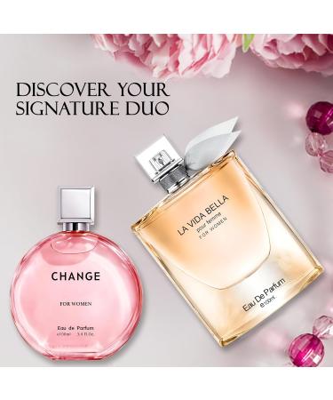 Women Perfume 2PCS Combo La Vida Bella/Change Women Eau De Parfum Long Lasting Fragrance 3.4 Fl Oz Spray Each for Daily Used Lavidabella/Change Women - Buy Online on GoSupps.com