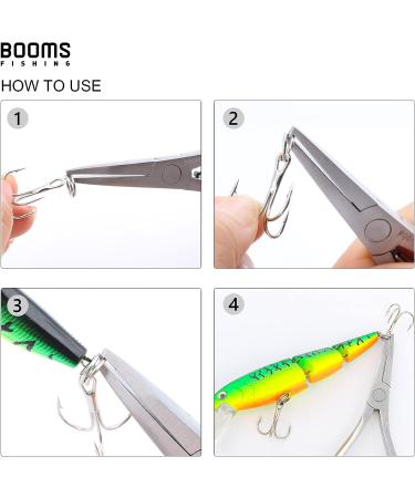 Booms Fishing SR4 Stainless Steel Split Ring Pliers - Saltwater Resistant Tackle Tool - Buy Online on GoSupps.com