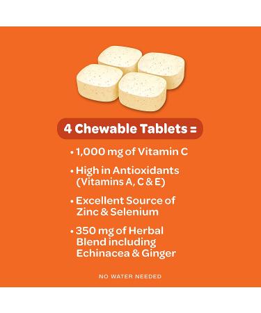 AirBorne Vitamin C Citrus Chewable Tablets - 64 Count | Boost Immunity & Fresh Flavor - Buy Online on GoSupps.com
