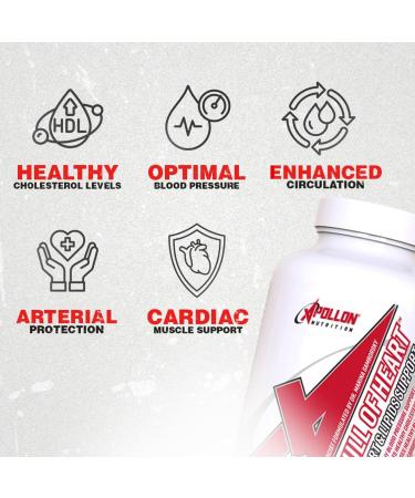 Apollon Nutrition Full of Heart Comprehensive Cardiovascular Support | Bergamonte Red Yeast Rice CoQ10 | PharmD Formulated | 240 Capsules (30 Servings) - Buy Online on GoSupps.com