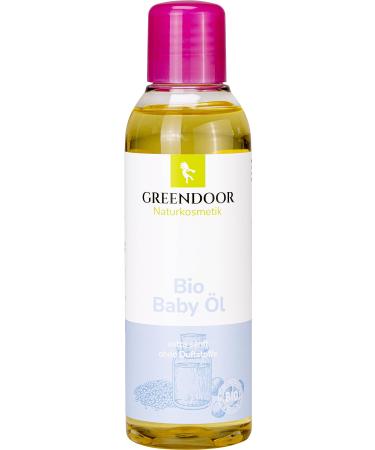 Greenendoor organic Baby oil perfume-free 150ml vegan nature for baby skin with jojoba oil natural cosmetics for children's skin also as a baby massage oil baby massage oil