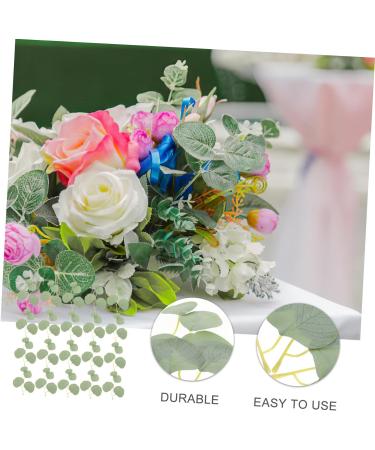 50pcs Artificial Willow Leaves Faux Eucalyptus Green Leaves Simulated Leaves Decor Greenery Decor Faux Stems Green Home Decor Plastic Plants Stems Garland Leaf Wedding Glossy Cloth Green 2 14X13.5CM - Buy Online on GoSupps.com