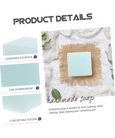 Angoily Plant Handmade Essential Oil Soap Scrub Soap Bar Refreshing Cleansing Bar Handmade Soap Refreshing Skin Exfoliating Soap Handwashing Fluid Manual - Buy Online on GoSupps.com