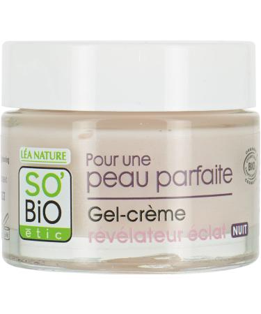 So'Bio tic | Radiance Revealing Gel Cream | Organic Hydrating Face Moisturizer for Plumping & Anti-Aging Normal to Combination Skin | 1.69 fl oz