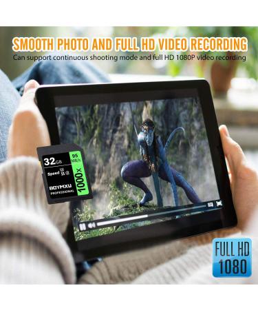32GB BOYMXU Professional 1000x Class 10 U3 Memory Card | Up to 95MB/s | Compatible with Cameras & Camcorders | Green/Black - Buy Online on GoSupps.com