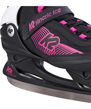 K2 Women's Kinetic Ice Skates - EU 39 (UK 5.5 / US 8) - Black & Pink - International Shipping Available - Buy Online on GoSupps.com
