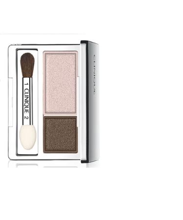 Clinique All About Shadow Duo  shade Ivory Bisque/Bronze Satin powder