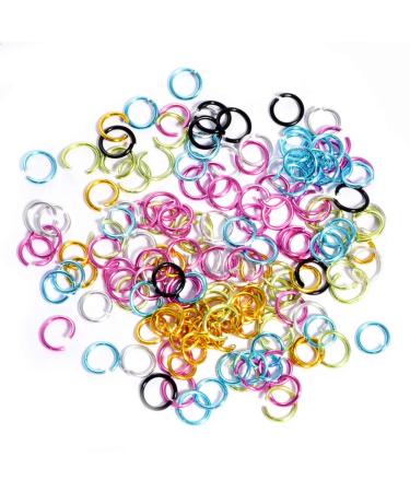 Nail Piercing Dangle Rings Mix Color Open Loops Jewelry DIY Nail Art Charms Glitter 3D Rhinestones Acrylic Decoration - Box of Metal Alloy Designs - Buy Online on GoSupps.com
