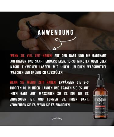 Buy G-20 Beard Oil 100ml - Rosemary & Mint Oil for Thick Beard Growth | Original Serum with Nettle Sage Castor Argan & More - Buy Online on GoSupps.com