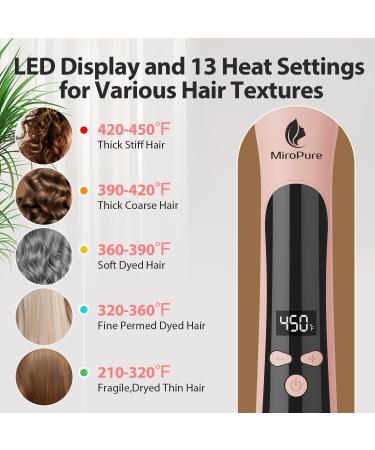 MiroPure Automatic Curling Iron - 1 Inch Ionic Hair Curler for Perfect Waves & Curls | Self Rotating Wand with Longer Barrel & Unique Anti-Hit Button | International Shipping Available - Buy Online on GoSupps.com