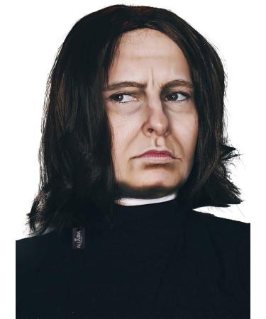 ALLAURA - Dark Professor Severus Wizard Costume Wig Long Black Mens Wigs Michael Vincent Jackson Vega For Adults - One Size Dark Professor Wizard Wig - Buy Online on GoSupps.com