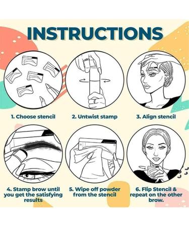  Chagoo Eyebrow Stamp 1 Step Eyebrow Stamp and Shaping Kit Waterproof Eyebrow Stamp Eyebrow Stamp and Shaping Kit for Women (Black-Brown) - Buy Online on GoSupps.com