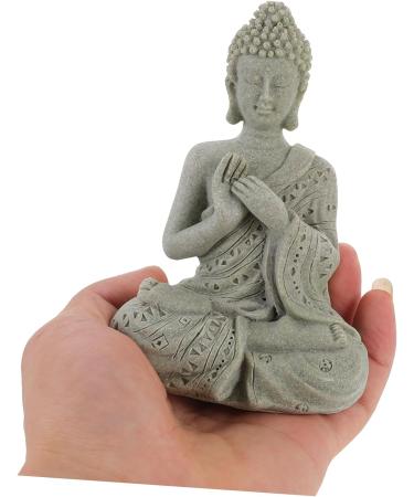 LIFKICH Imitation Stone Buddha Statue Buddhism Statue Buddha Ornaments Miniature Buddha Sitting Buddha Statue Buddha Zen Statue Office Decor Home Decor for Buddhist China Aquarium Resin Picture 2 12.00X8.30X6.00CM - Buy Online on GoSupps.com