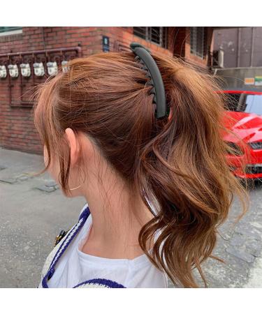 WKRTDY Set of 4 Banana Hair Clips for Ponytail and Herringbone Hair Accessories for Women and Girls Extra Length Clip Curved and Stylish Design - Buy Online on GoSupps.com