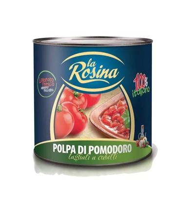 La Rosina Restorant Sugo Pelatine Cubetti Cups 2.5 kg