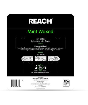 Johnson & Johnson Reach Mint Waxed Dental Floss 5 Count - Pack of 1 - Buy Online on GoSupps.com