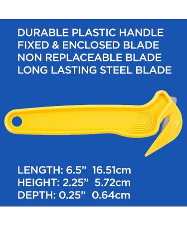 Pacific Handy Cutters DFC-364 Yellow Disposable Film Cutters and Tape Splitters - Set of 10 Hand Cutters by - Buy Online on GoSupps.com