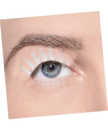 POPETPOP 2 Pairs White False Eyelashes Cross Eyelashes Full Strips Eyelash Makeup Eyelashes Reusable Cosplay Lashes Eyelashes Women Faux Lashes Miss Chemical Fiber Tool Fluffy - Buy Online on GoSupps.com