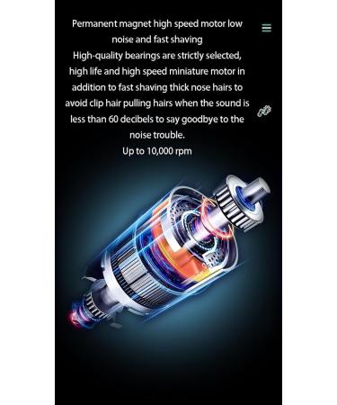 Best Portable Nose Hair Trimmer for Men - LED Light Ergonomic Easy Clean - International Shipping - Buy Online on GoSupps.com