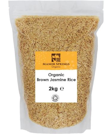 Organic Brown Jasmine Rice 2kg by Manor Springs Organic