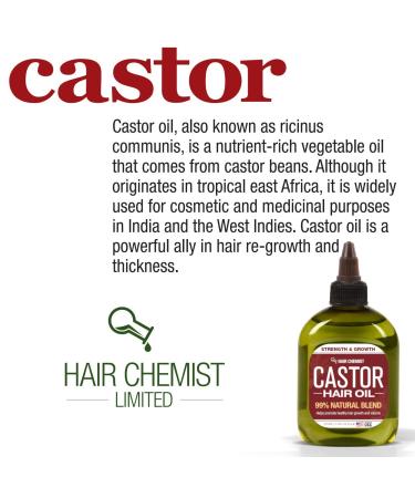Hair Chemist Natural Castor Hair Oil 7.1 oz. - Strengthen & Stimulate Hair Growth with Pure Castor Oil - Buy Online on GoSupps.com