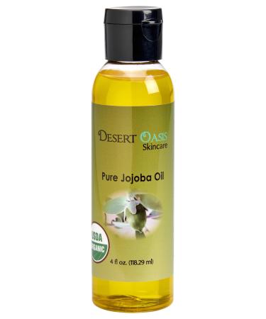 Pure Golden Jojoba Oil 4 Fluid Oz (118 Ml) Cold Pressed Not Deodorized All Natural With Spray Applicator Grown And Pressed In Usa