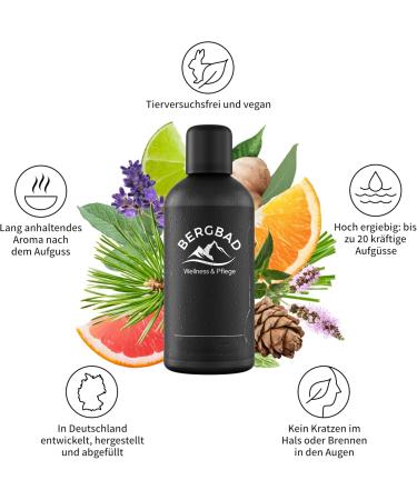 BERGBAD Sauna Infusion BIRKE PUR 100ml | Natural Essential Oils for Relaxation - International Shipping Available - Buy Online on GoSupps.com