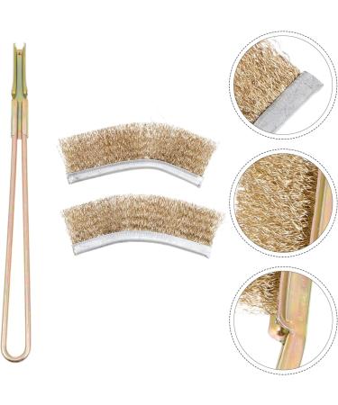 Mipcase 2 Sets Bird Cage Cleaning Brush Broom Handle Parrot Cage Cleaning Cage Birdcage 24X3X2CMx2pcs Curved Headx2pcs - Buy Online on GoSupps.com