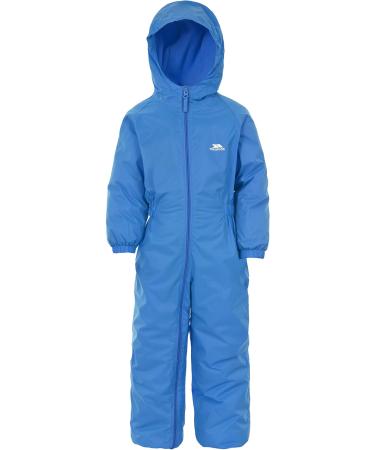 Trespass Kids' Waterproof Drip Drop Outdoor Rain Suit 12/18 cobalt blue
