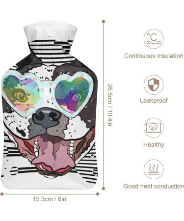 Buy Bulldog Hot Water Bottle with Plush Cover | Hand Warmer for Adults & Kids | 26.5x15.3cm | Fast International Shipping - Buy Online on GoSupps.com