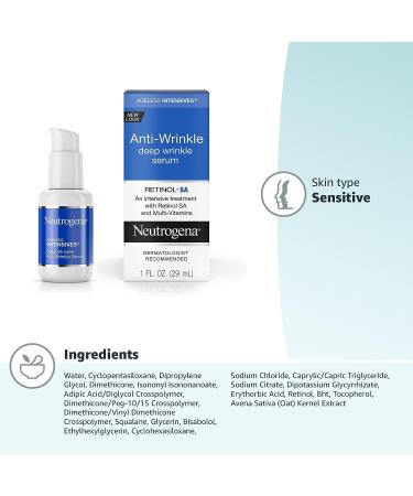 Neutrogena Ageless Intensives Anti-Wrinkle Retinol Serum - 1 fl. oz - Buy Online on GoSupps.com
