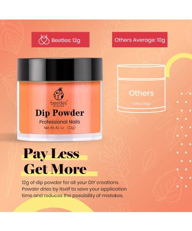 Beetles 25Pcs Dip Powder Nail Kit - Fall Harvest Collection | 20 Colors Gold, Yellow, Burgundy Glitter Dipping Powder Set with Base, Activator, Top Coat - Nail Art Essential Kit - Buy Online on GoSupps.com