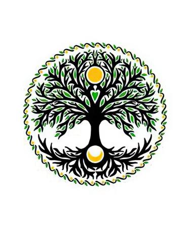 Datewithshower Temporary Tattoos 6 Sheets Celtic Tree of Life with Sun and Moon Tattoo Stickers for Adult Kids Women Men Arms Legs Chest Waist Neck 3.7 X Inch 3.7x3.7 19 - Buy Online on GoSupps.com