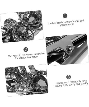 minkissy alligator hair clips rhinestone hair clips glitter hair clips hair bling hair clips for styling bill clips hair crystal duckbill clip alligator clip hairpin headgear Metal - Buy Online on GoSupps.com