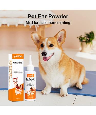 yadee Dog Ear Cleaner  Dog Ear Powder for Hair Removal  Ear Cleaner for Dogs Cats with Tweezers & Large Cotton Swabs  Dog Ear Infection Treatment  Remove Wax  Stop Itching - Buy Online on GoSupps.com