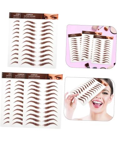 Hemoton 10 Sheets sticker eyebrow stickers peel off simulation eyebrow grooming shaping eyebrow 1 count (Pack of 1) Brownx2pcs - Buy Online on GoSupps.com