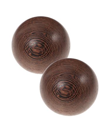 Corhad 1 pair of solid wood massage ball massage lacrosse balls Hand massage devices asian meditation balls fitness hand stressball rosewood handballs adult fish type wrist ball ball wood